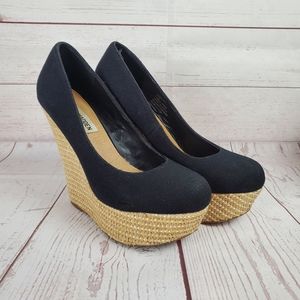Pamelaaa Steve Madden Wedge Black